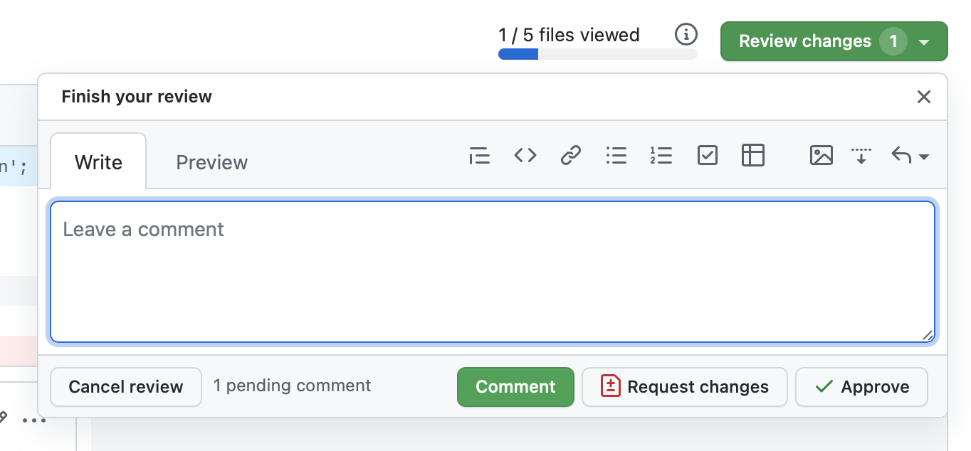 The default submit action of PR review form isn't "Approve" · Issue ...