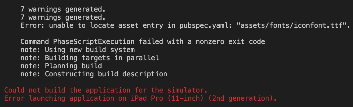 Can not show any error message when Xcode build script return nonzero ...