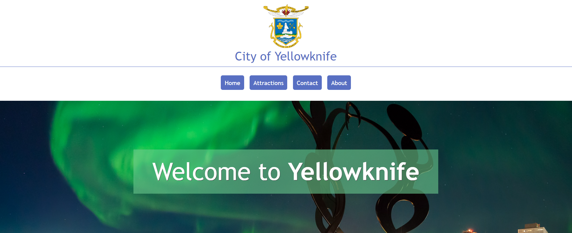 GitHub risyaalex/YellowknifeTravelGuide The Yellowknife City Travel Guide is an online