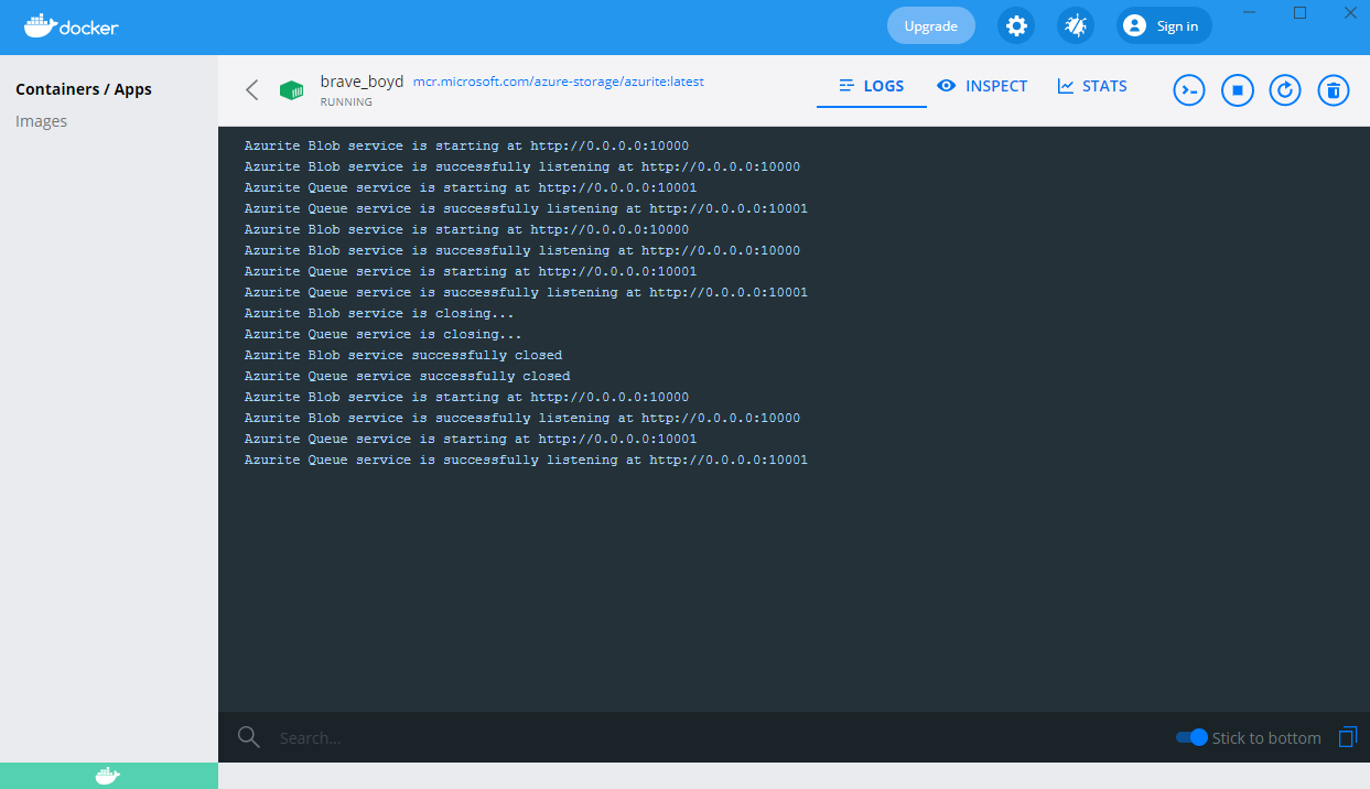 Connect to Azurite via Azure Storage Explorer Unable to retrieve child