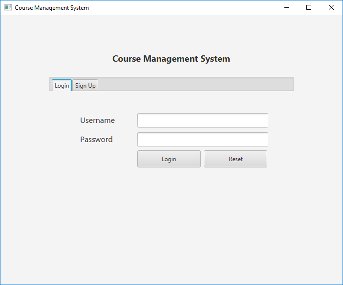 GitHub - TanvirSojal/Course-Management-System: JavaFX software mainly ...