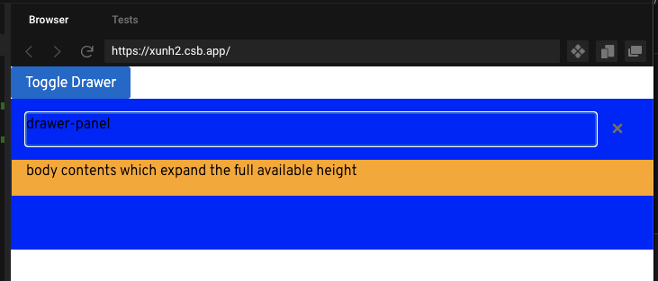 drawer panel contents loses full height on mobile · Issue #4051 ...