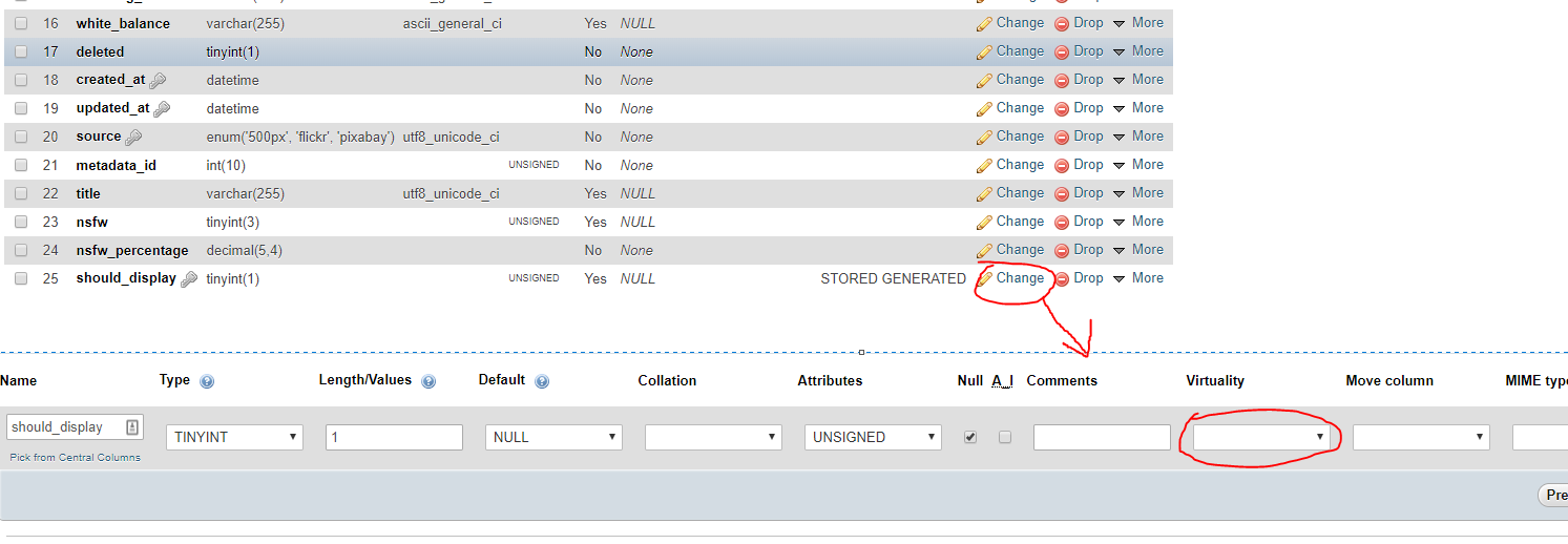 Virtuality is not selected when editing generated column · Issue #14957 ...