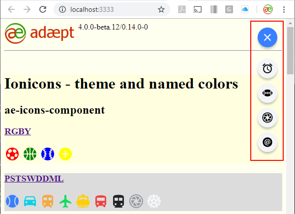 FAB no longer shows primary color - Regression? · Issue #16045 · ionic ...
