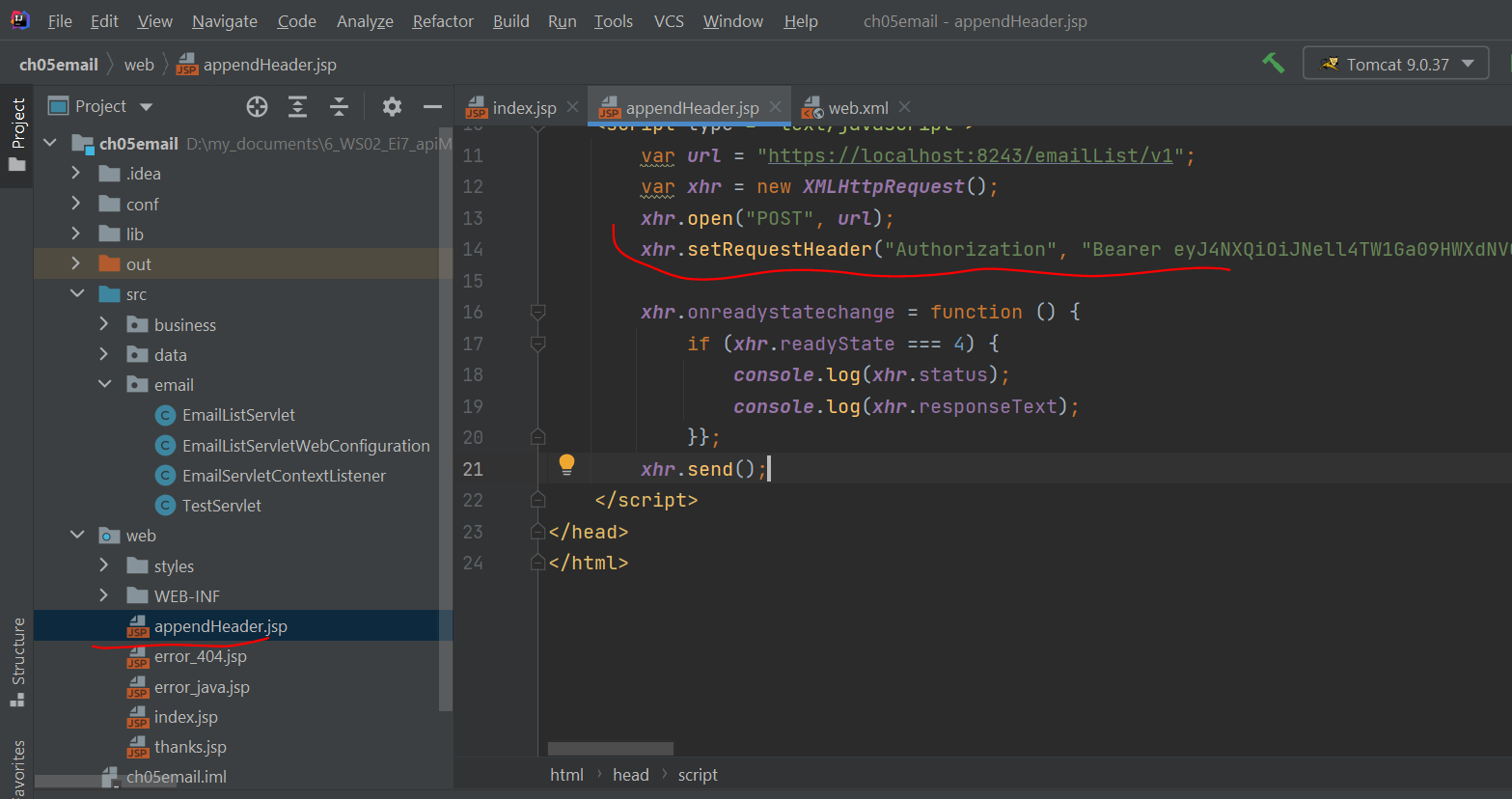 Invalid Credentials. Make sure your API invocation call has a header ...