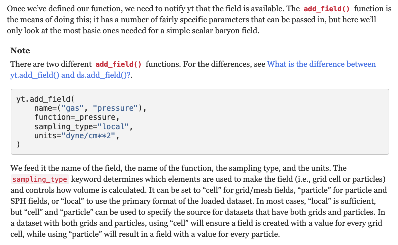 DOC: "note" markup is leaking · Issue #4403 · yt-project/yt · GitHub