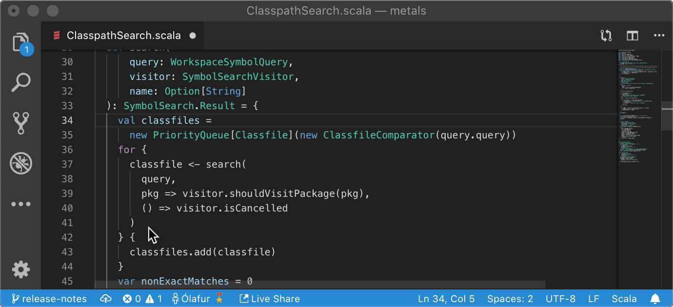 Tutustu 73+ imagen visual studio scala