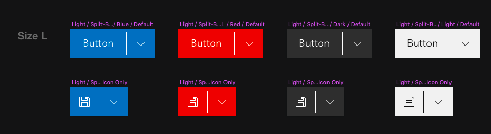 Split Icon Button