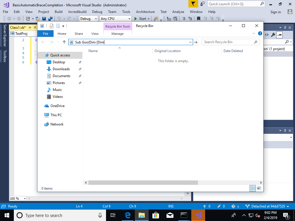 Integration test causes Recycle bin to launch · Issue #33112 · dotnet ...