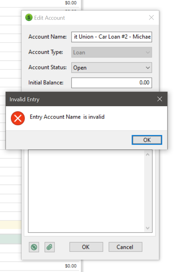 Entry Account Name Invalid When Correcting Title Case · Issue 6158