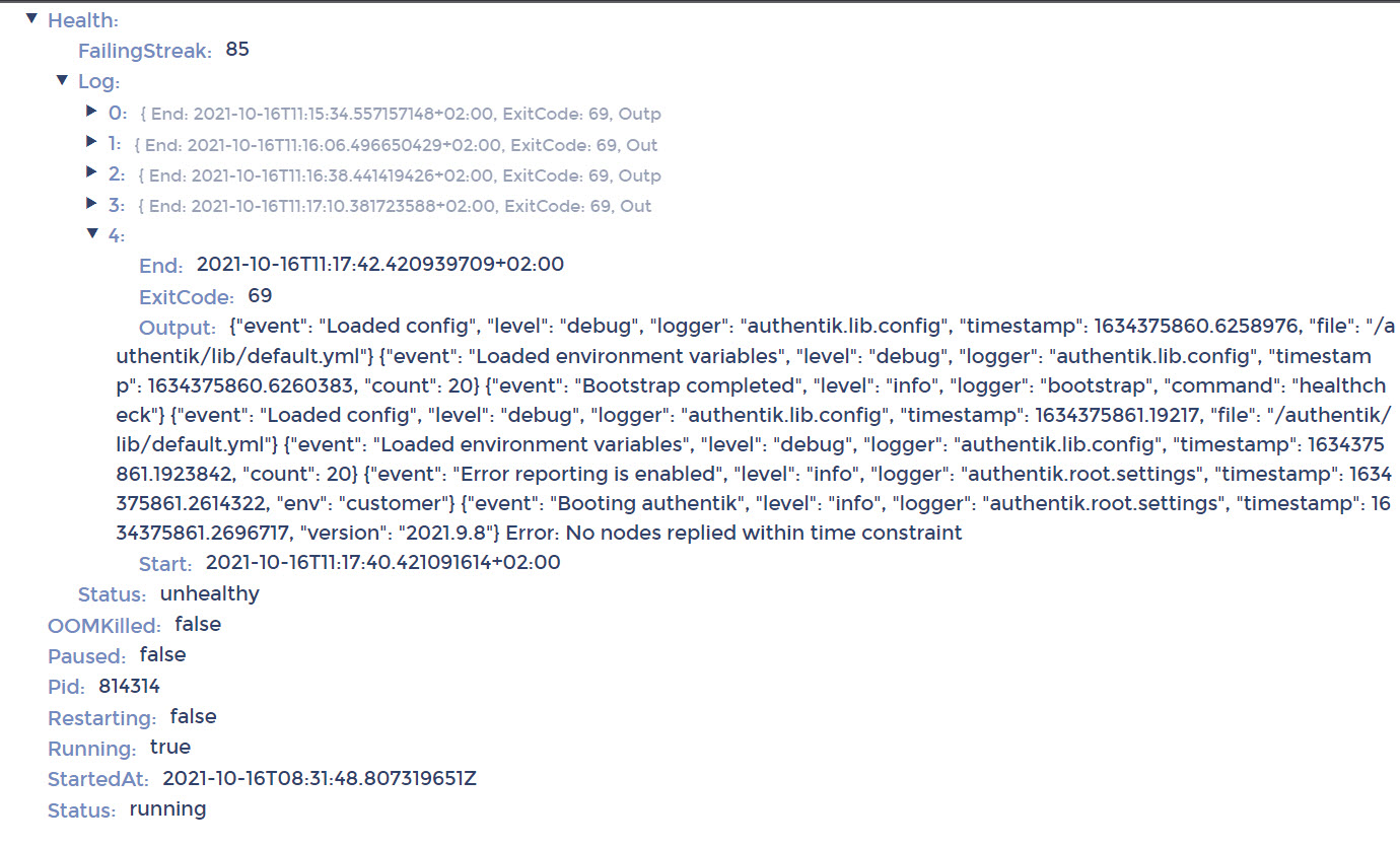 worker going unhealthy · Issue #1627 · goauthentik/authentik · GitHub