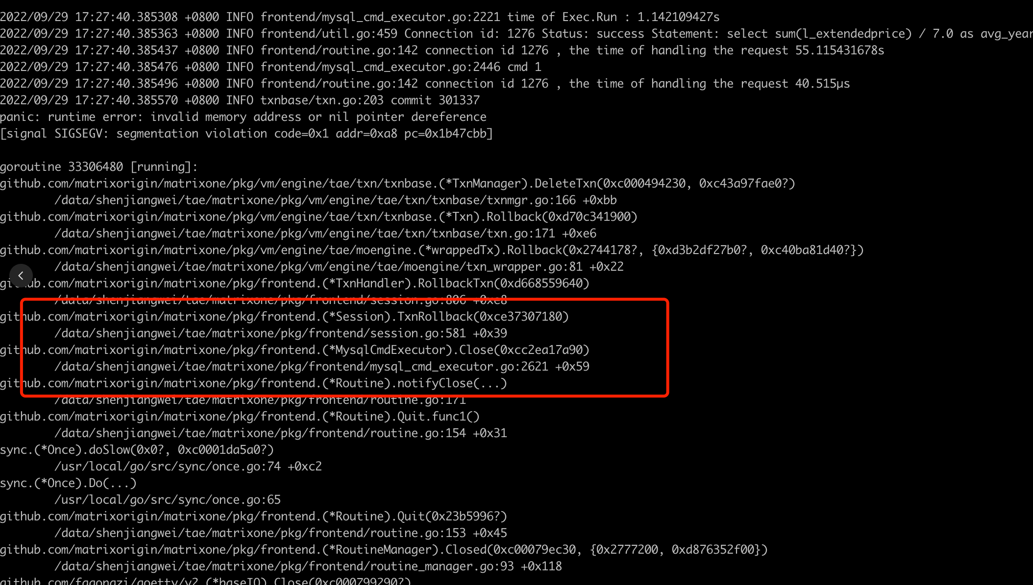 [Bug]: mo panic when run stability test · Issue #5334 · matrixorigin ...