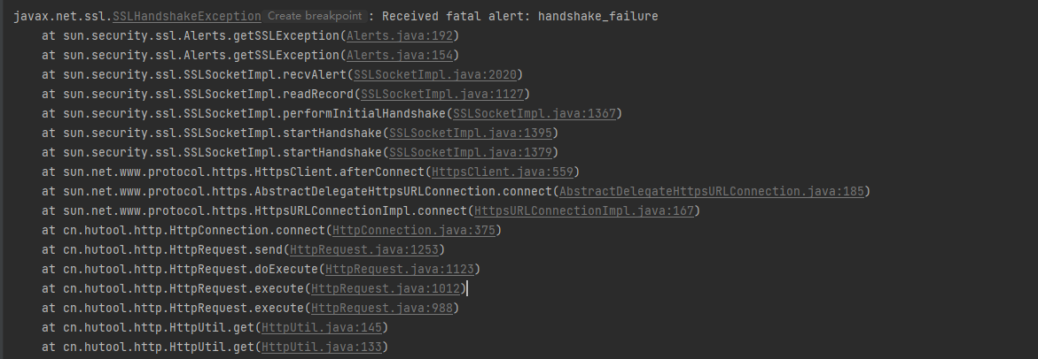 javax.net.ssl.SSLHandshakeException: Received fatal alert: handshake ...