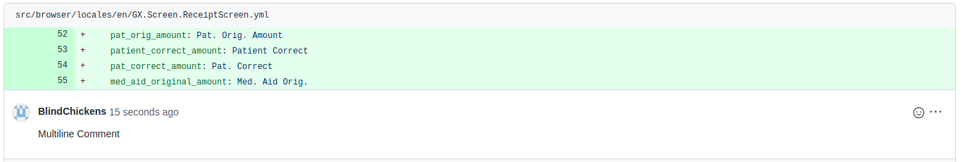 Multiline comments not displaying for which lines they are anymore ...