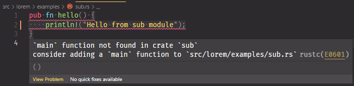Incorrect `main` function requirement in workspace examples module ...