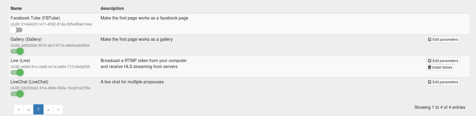 plugins enabled