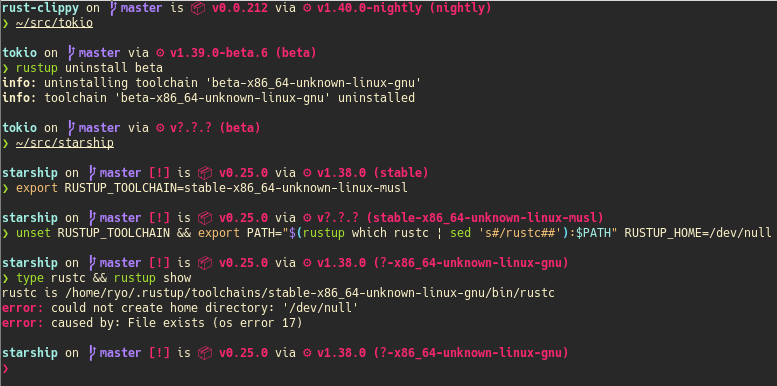 Display toolchain name in the `rust` module · Issue #555 · starship ...