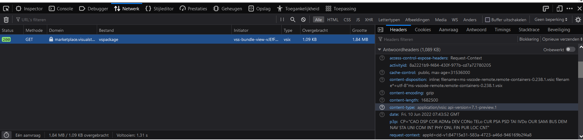 content-type-application-vsix