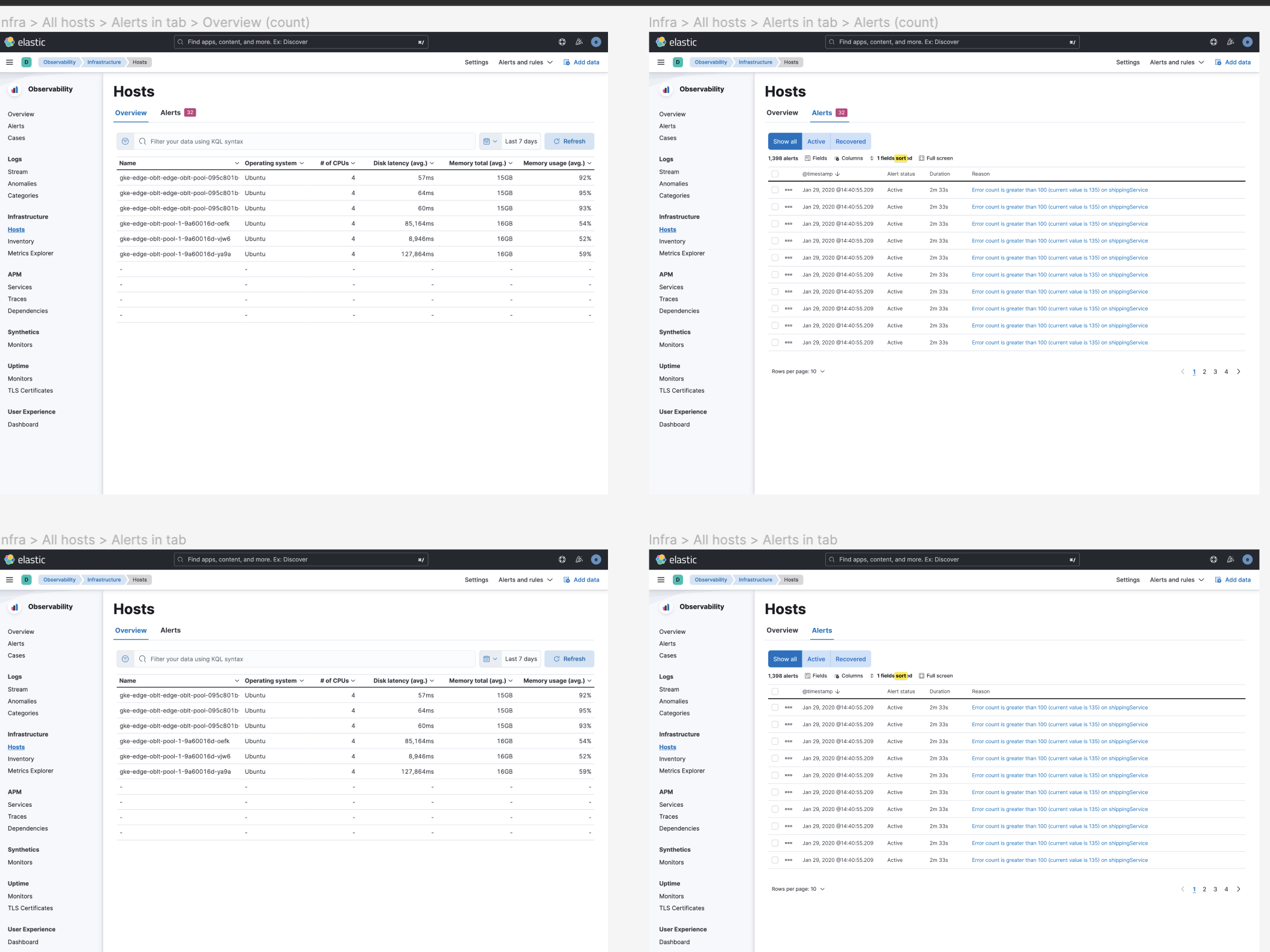 [Infrastructure UI] Add table pagination and columns sorting · Issue ...