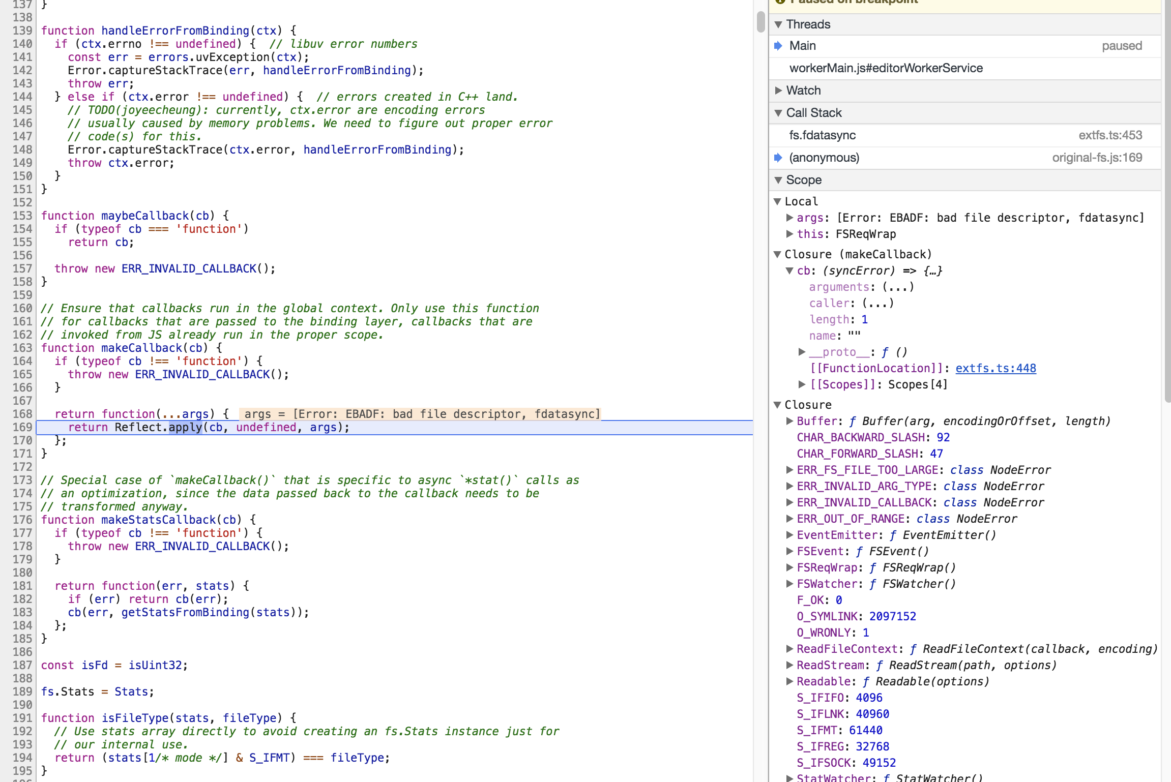 Can't save file after using git - fdatasync is now disabled for this ...