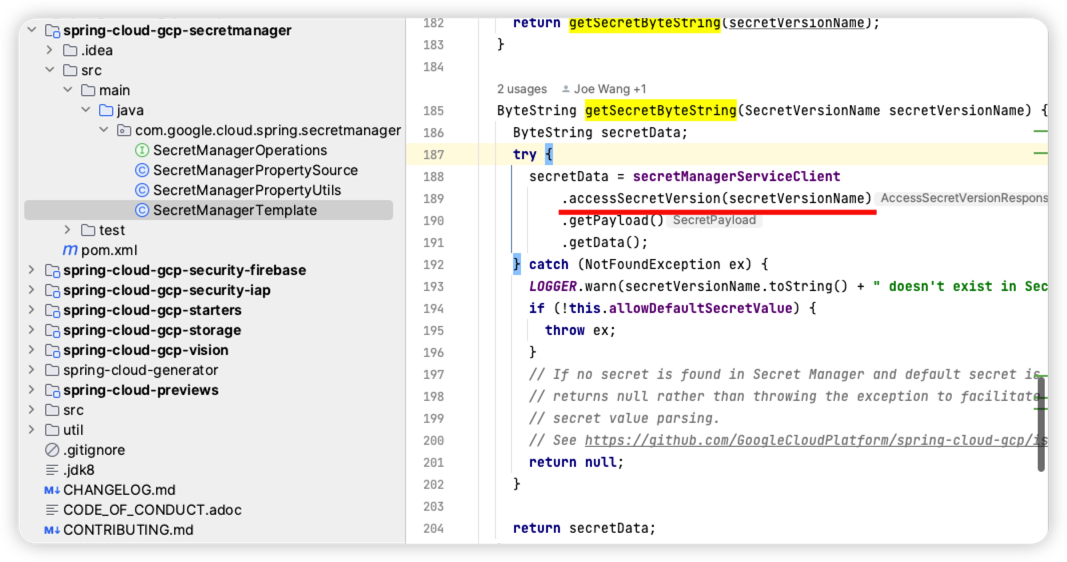Google Secret Manager secrets aren't resolved · Issue #1762 ...