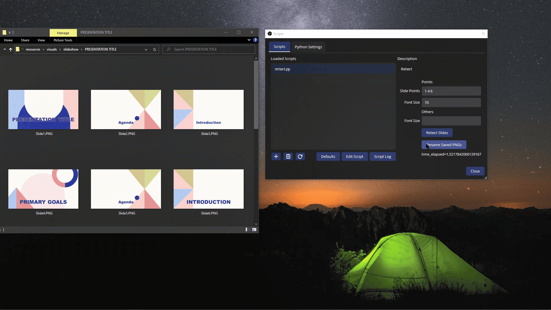 GitHub - VinceSanJuan/retext: Python script for OBS that resizes text ...