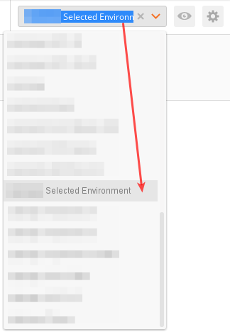 Auto-scroll to selected environment on opening Environments drop-down ...