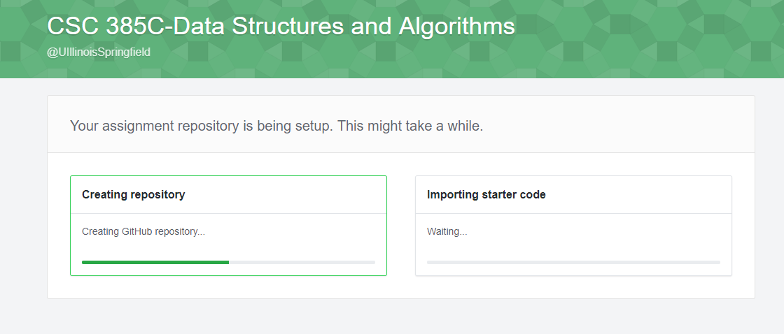 "creating repository" indefinitely loads and never creates the project ...