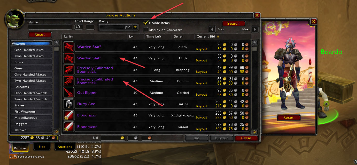 Auction House Filters not working correctly · Issue 4285 · gamefreedomgit/Maelstrom · GitHub