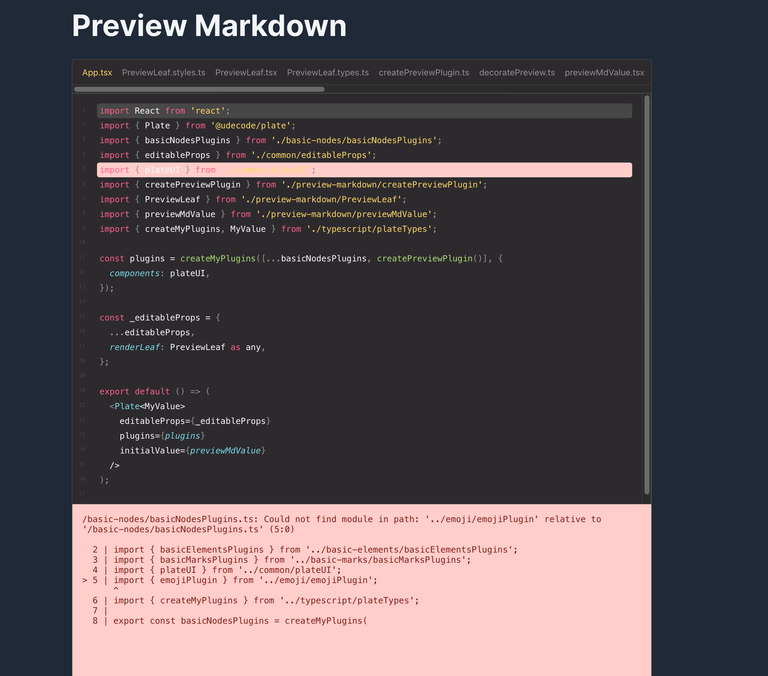 many doc examples are broken · Issue #2031 · udecode/plate · GitHub