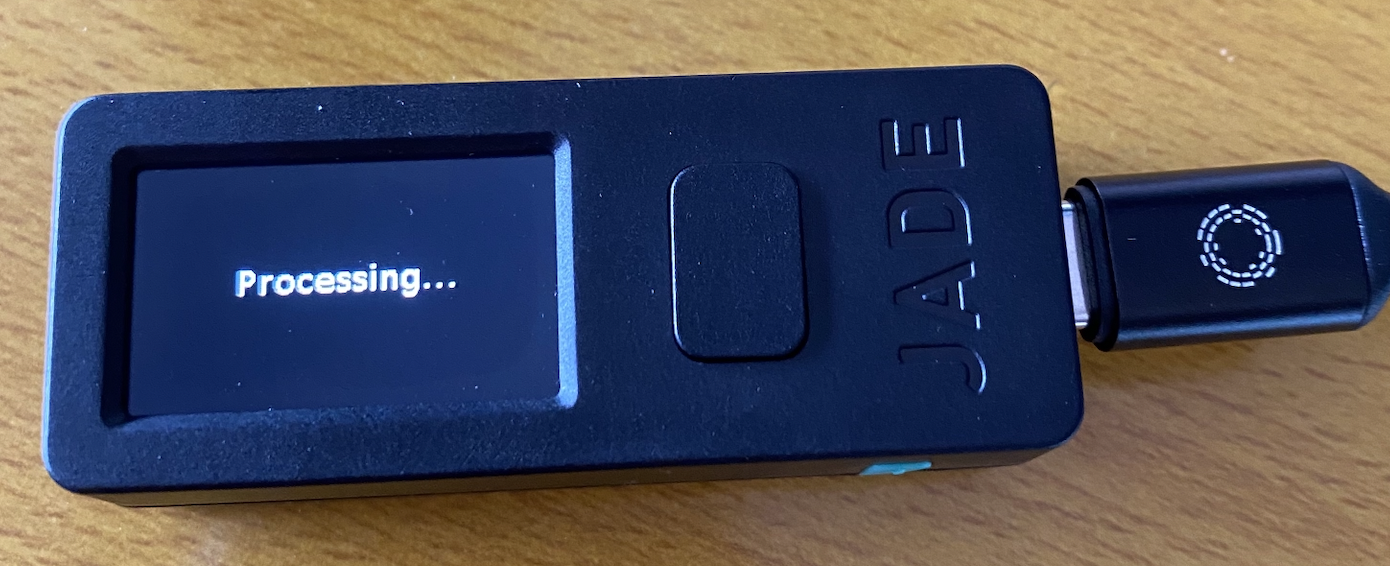 Blockstream Jade does not sign multisig transactions in Sparrow 1.7.8