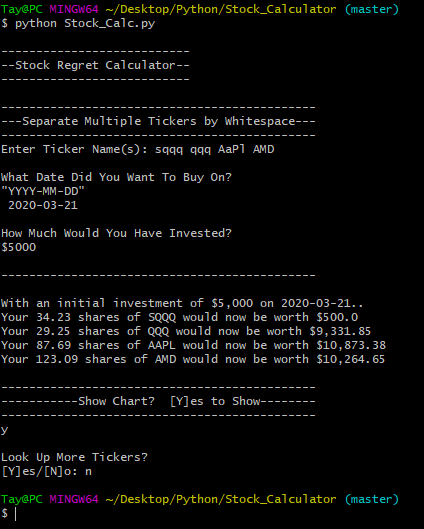 GitHub - TaylorVellios/StockCalculator: Remember that equity you didn't ...
