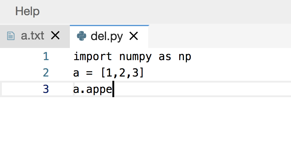 Python Example Code Without Context Highlighting python file has no highlight or prompt · Issue #2914 · eclipse-theia ...