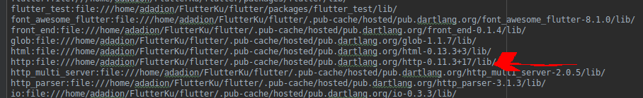 Failed to get http library (0.12.0) because flutter test depends on ...