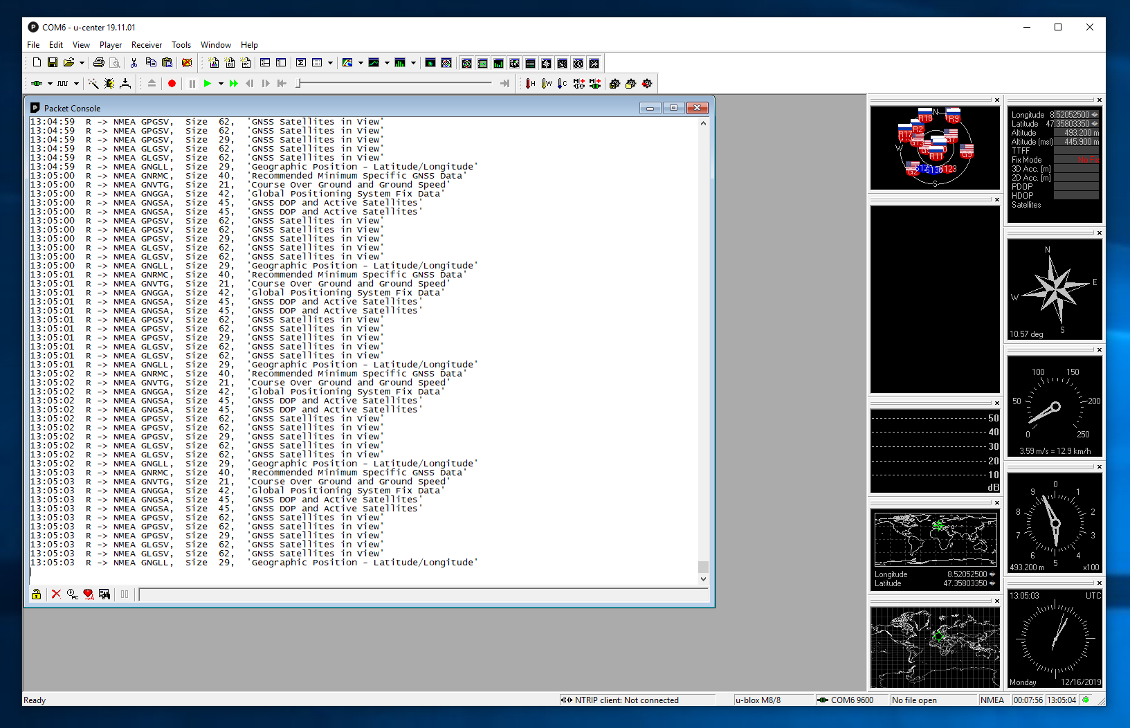 Capture ubx nmea