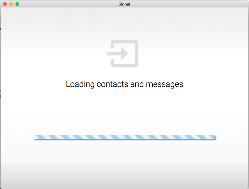 Stuck on "Loading contacts and messages" · Issue #2824 · signalapp ...