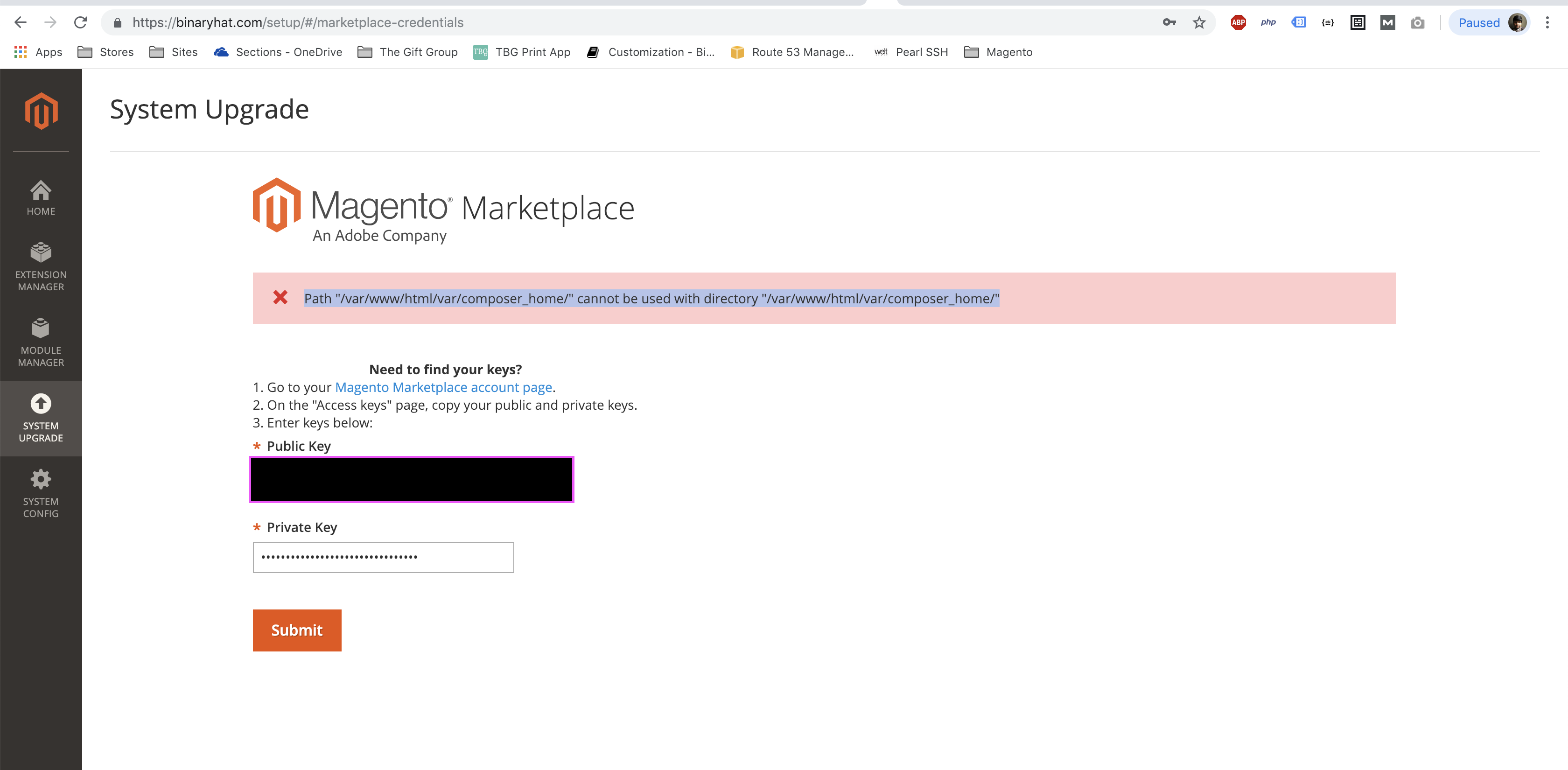 Path cannot be used with directory