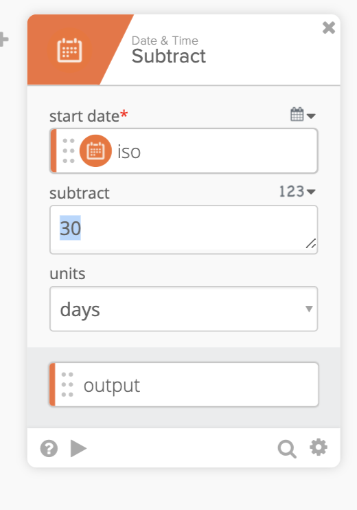 Current Date 30 Days