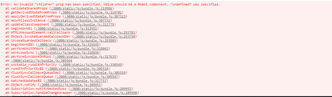 Error: An invalid "children" prop has been specified. Value should be a ...