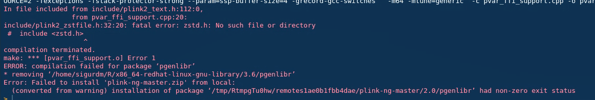 Genlib Error Message Error when installing pgenlibr locally · Issue #138 · chrchang/plink-ng ...