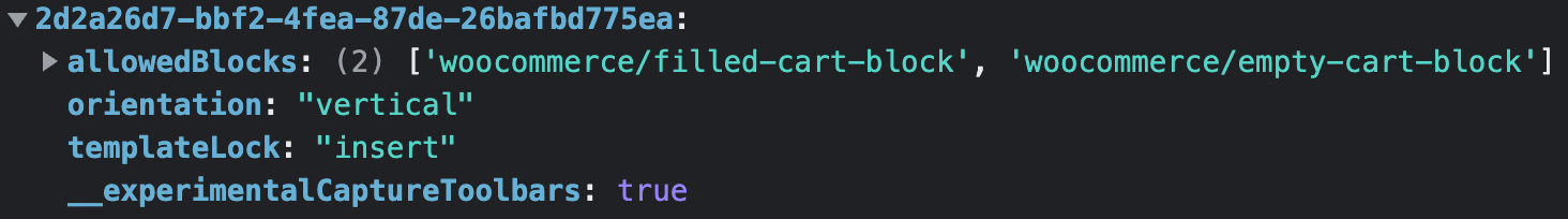 Cart Block: Order summary inner blocks controls appear on the left side ...