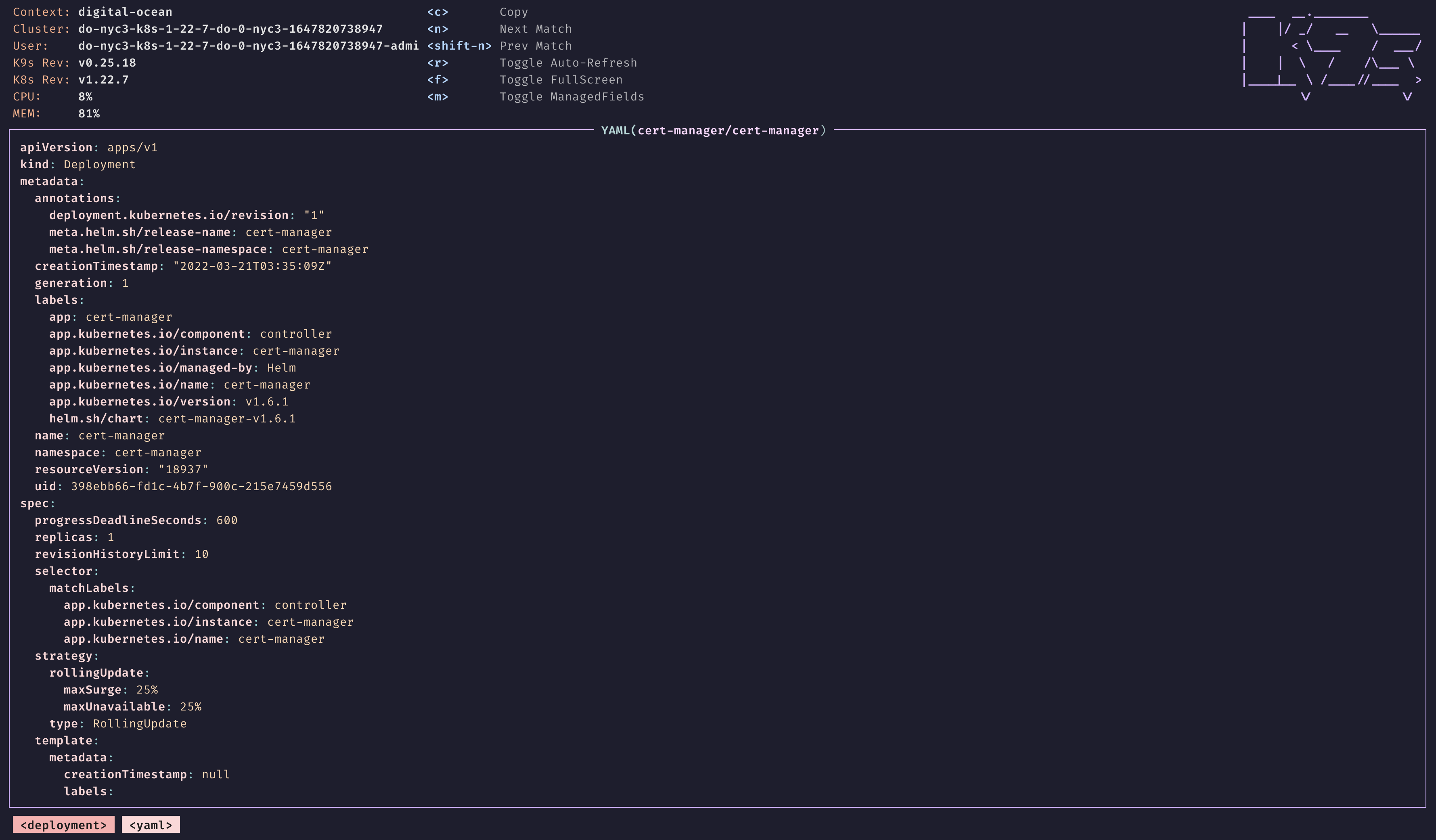 K9s - Kubernetes tui · Issue #147 · catppuccin/catppuccin · GitHub