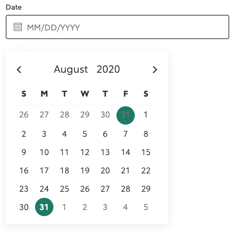 [Bug] DatePicker Should Not Highlight Selected Day On Other Months ...