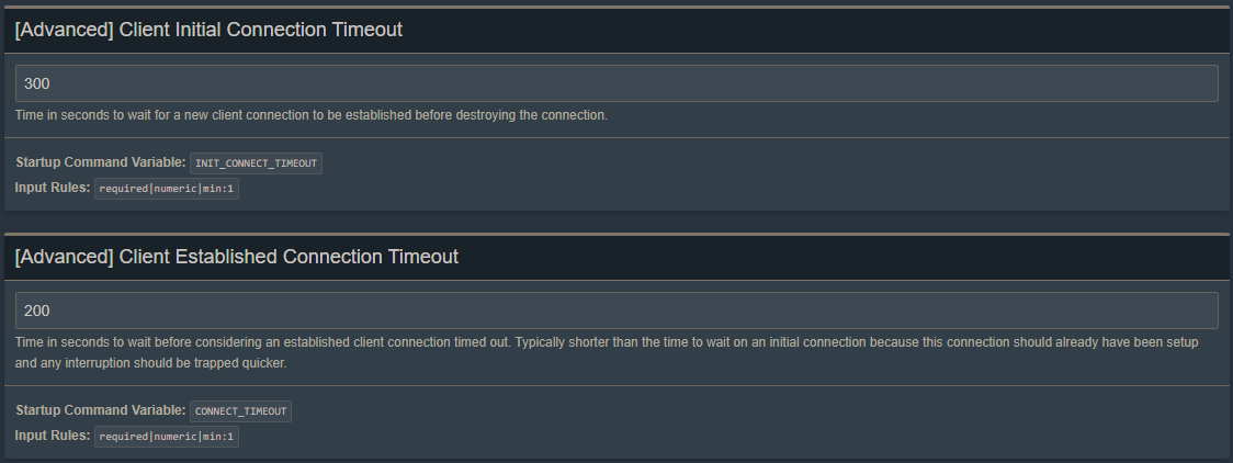 [Bug]: Satisfactory timeout values not working from defaults · Issue ...