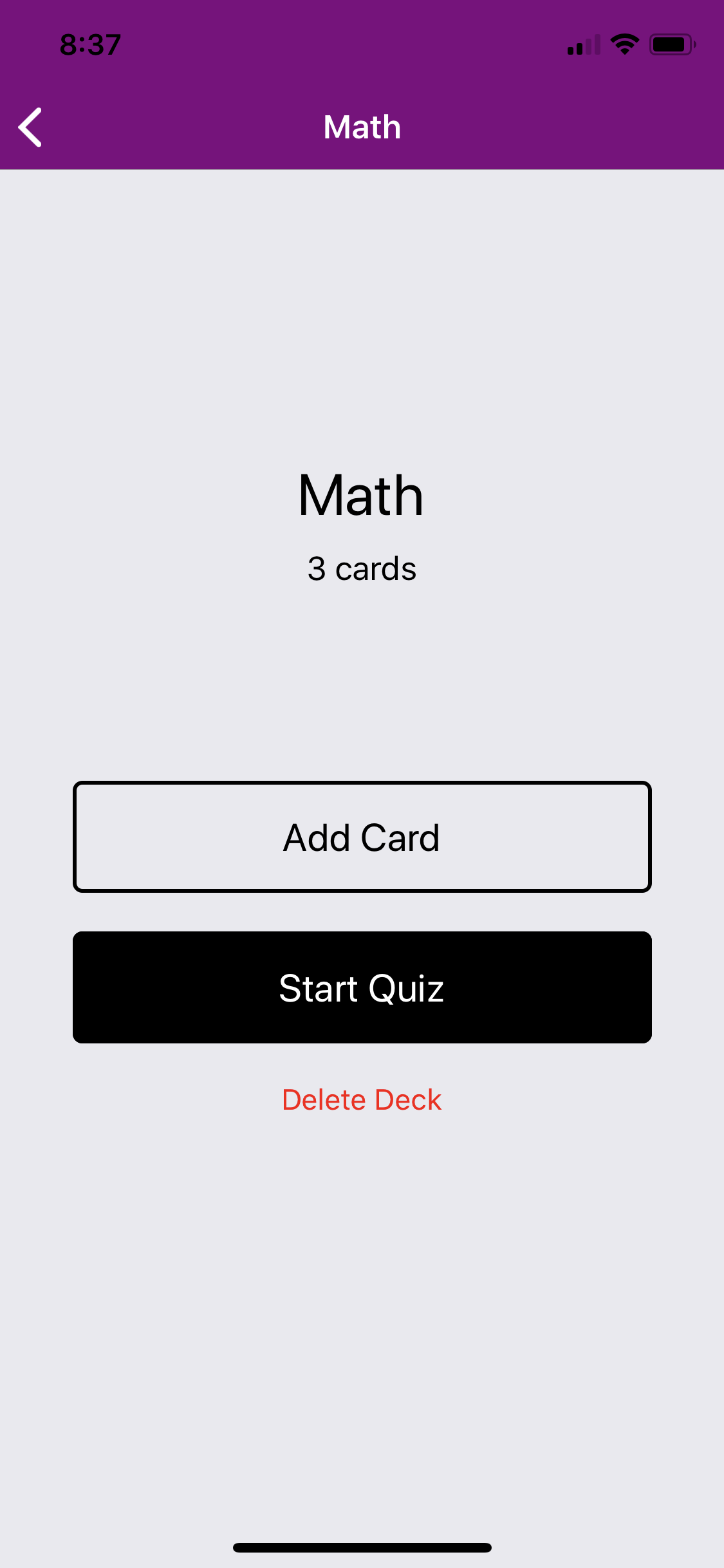 GitHub - boehlerte/mobile-flashcards: Flashcard quiz app developed in ...
