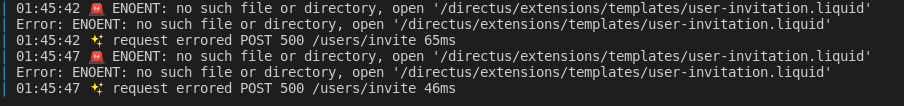 POST /users/invite is broken · Issue #5555 · directus/directus · GitHub
