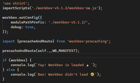 That is not a valid source service worker file. Please try again with a ...
