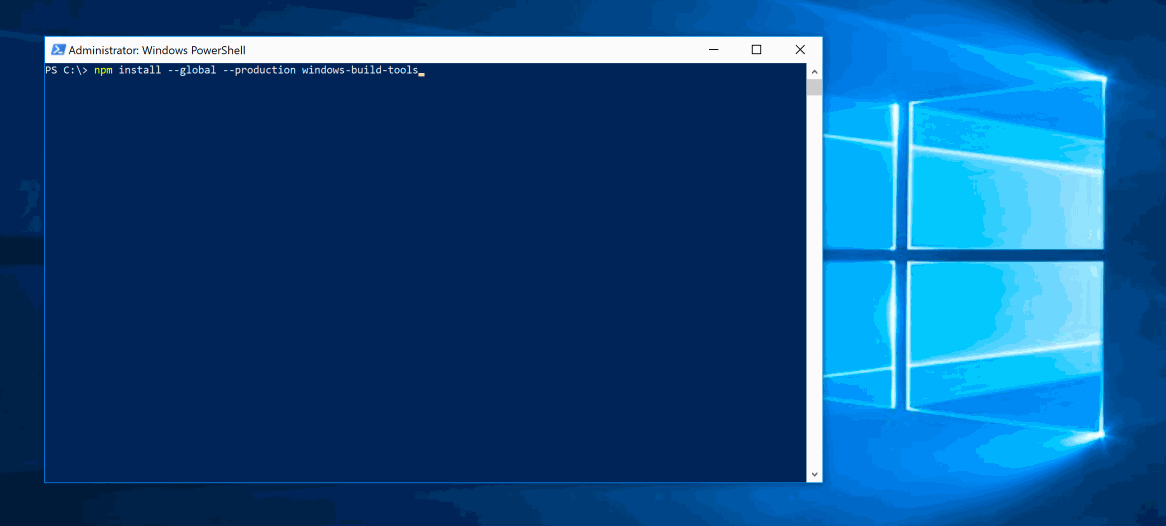 Windows Build Tools Npm