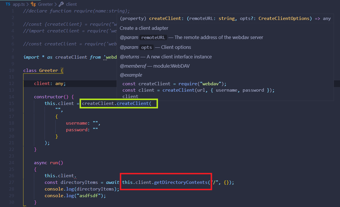 Typescript VS Code · Issue 193 · perrymitchell/webdav