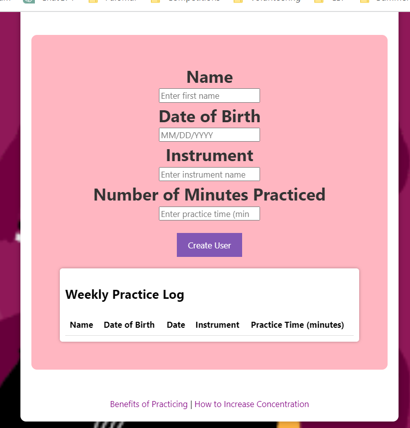 Web programming basics connected to passion project issue 1